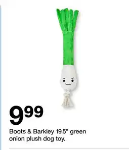 Target Boots & Barkley 19.5 green onion plush dog toy offer