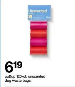 Target up&up 120-ct. unscented dog waste bags offer