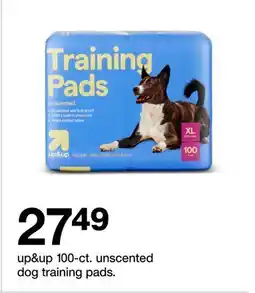 Target up&up 100.ct. unscented dog training pads offer