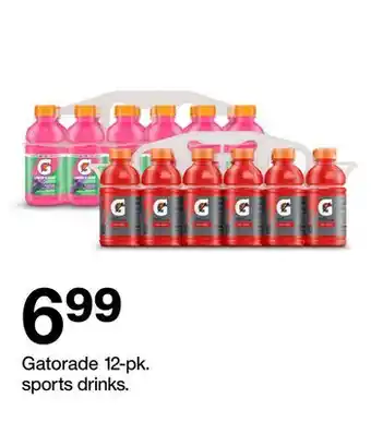 Target Gatorade 12-pk. sports drinks offer