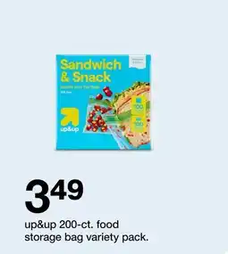 Target up&up 200-ct. food storage bag variety pack offer