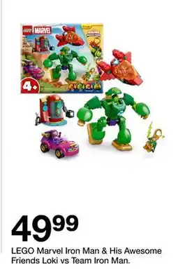 Target LEGO Marvel Iron Man & His Awesome Friends Loki vs Team Iron Man offer
