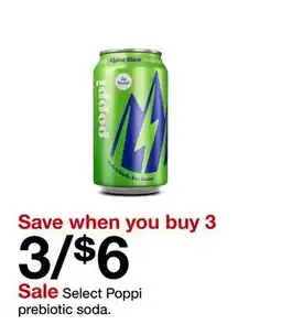 Target Select Poppi prebiotic soda offer