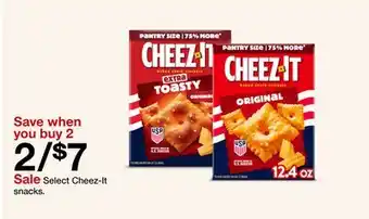 Target Select Cheez-It snacks offer