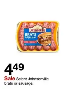 Target Select Johnsonville brats or sausage offer