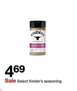 Target Select Kinder's seasoning offer