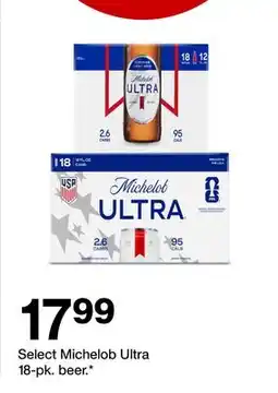 Target Select Michelob Ultra 18-pk. beer offer