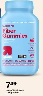 Target up&up 90-ct. adult fiber gummies offer