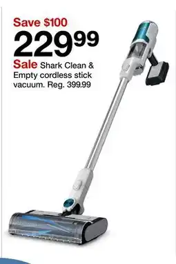 Target Shark Clean & Empty cordless stick vacuum offer