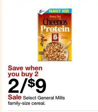 Target Select General Mills family-size cereal offer