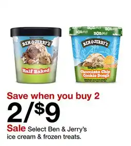 Target Select Ben & Jerry's ice cream & frozen treats offer
