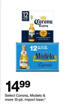 Target Select Corona, Modelo & more 12-pk. import beer offer