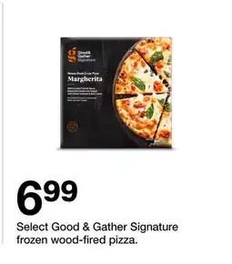 Target Select Good & Gather Signature frozen wood-fired pizza offer