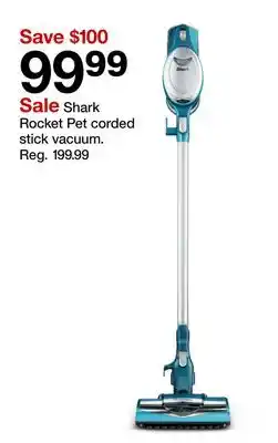 Target Shark Rocket Pet corded stick vacuum offer