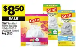 Dollar General Glad ForceFlex Kitchen Trash Bags offer
