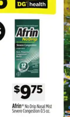 Dollar General Afrin No Drip Nasal Mist Severe Congestion offer