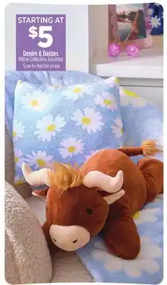 Dollar General Denim & Daisies Pillow Collection offer