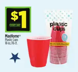 Dollar General MaxHome Plastic Cups offer