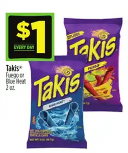 Dollar General Takis Fuego or Blue Heat offer