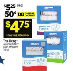 Dollar General True Living Assorted Cutlery, Forks or Spoons offer