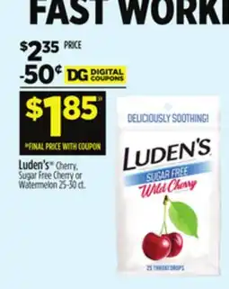 Dollar General Luden's Cherry, Sugar Free Cherry or Watermelon offer
