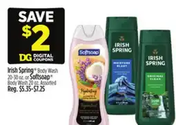 Dollar General Irish Spring Body Wash 20-30 oz. or Softsoap Body Wash 20 oz offer