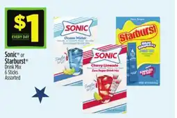 Dollar General Sonic or Starburst Drink Mix offer