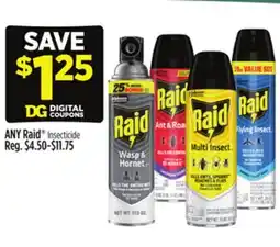 Dollar General ANY Raid Insecticide offer