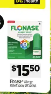 Dollar General Flonase Allergy Relief Spray offer