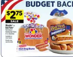Dollar General Wonder or Ball Park Hot Dog or Hamburger Buns offer