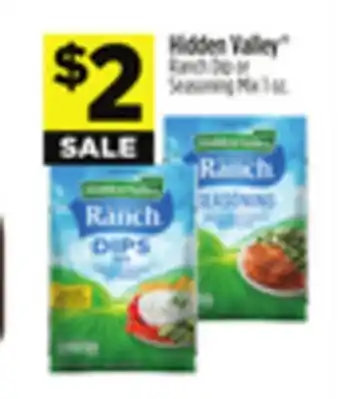 Dollar General Hidden Valley Ranch Dip or Seasoning Mix offer