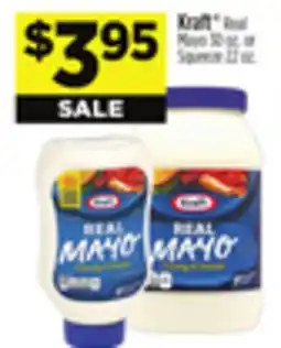 Dollar General Kraft Real Mayo 30 oz. or Squeeze 22 oz offer