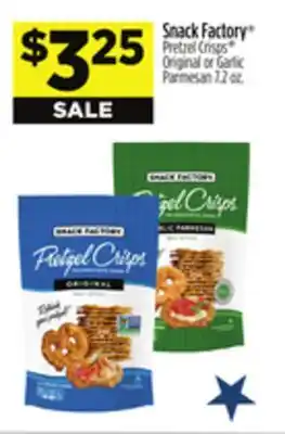 Dollar General Snack Factory Pretzel Crisps offer