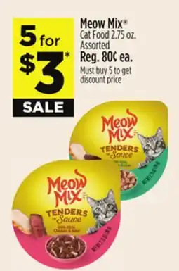 Dollar General Meow Mix Cat Food offer