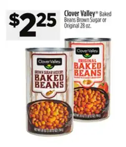 Dollar General Clover Valley Baked Beans Brown Sugar or Original offer
