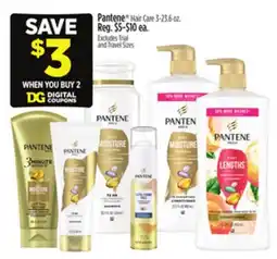 Dollar General Pantene Hair Care offer