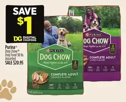 Dollar General Purina Dog Chow Dog Food offer