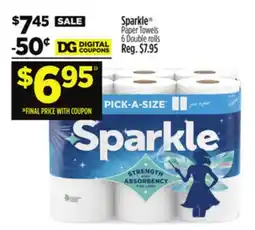 Dollar General Sparkle Paper Towels offer