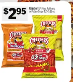 Dollar General Chester's Fries, Puffcorn, or Potato Crisps offer