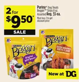 Dollar General Purina Dog Treats Beggin' Strips offer