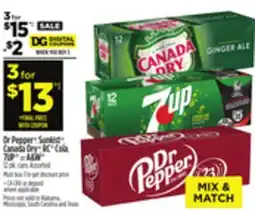 Dollar General Dr Pepper , Sunkist , Canada Dry , RC Cola, 7UP or A&W offer