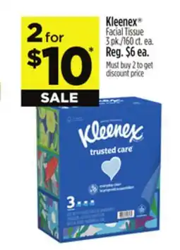 Dollar General Kleenex Facial Tissue offer