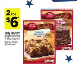 Dollar General Betty Crocker Delights Brownies offer