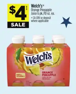 Dollar General Welch's Orange Pineapple Juice offer
