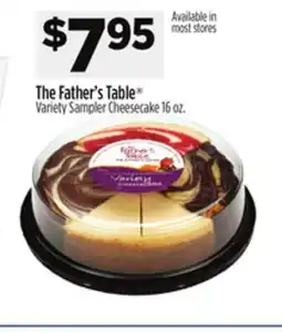 Dollar General The Father's Table Variety Sampler Cheesecake offer