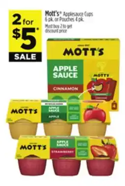 Dollar General Mott's Applesauce Cups offer