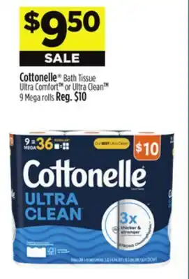 Dollar General Cottonelle Bath Tissue Ultra Comfort or Ultra Clean offer