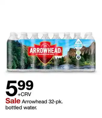 Target Arrowhead 32-pk. bottled water offer