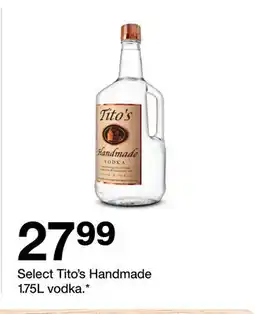Target Select Tito's Handmade 1.75L vodka offer
