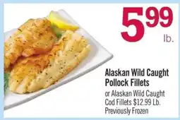Price Chopper Alaskan Wild Caught Pollock Fillets offer
